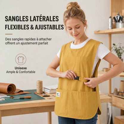 VaraLiving™ Tablier de Cuisine Style Gilet | Imperméable, Anti-Huile & Respirant Sans Tour de Cou