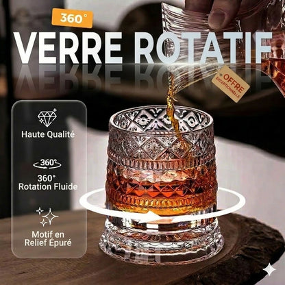 Verre à Whisky Pivotant 360° – Détente Anti-stress & Expérience Aromatique Sublimée
