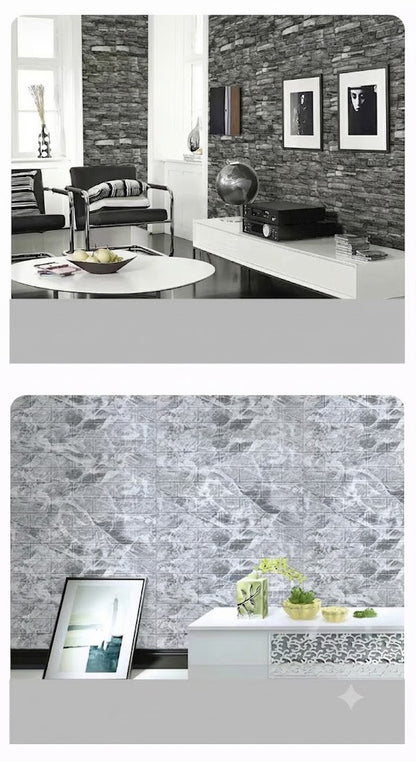 Panneau Mural 3D Auto-Adhésif – Effet Brique