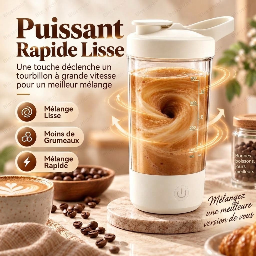 OmniLiving™ Mug Magnétique Auto-Mélangeur Automatique