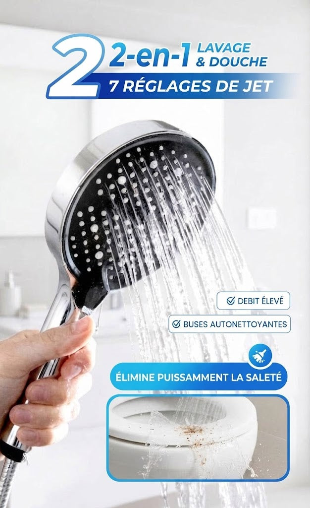 Pommeau de douche à effet pluie pressurisé OmniLiving™