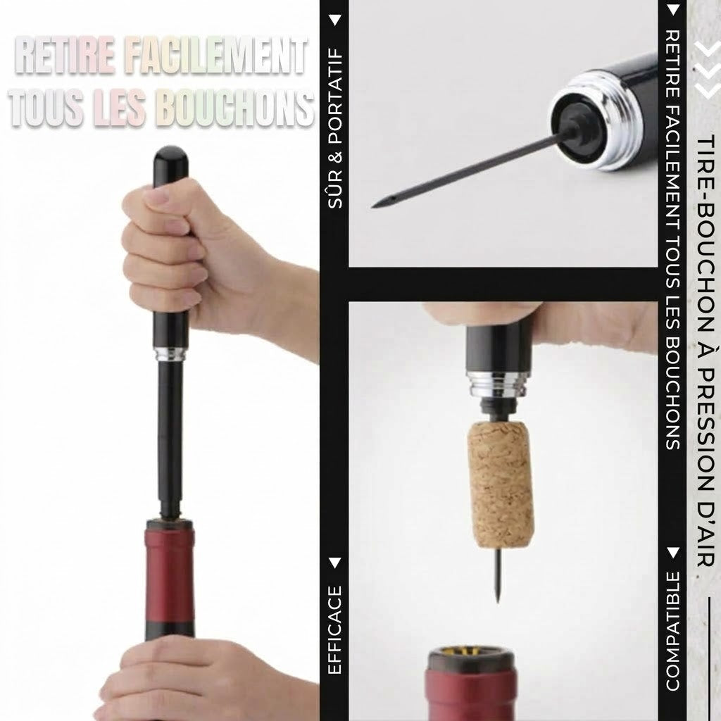 VaraLiving™ Tire-Bouchon à Pompe à Air (Design Stylo)