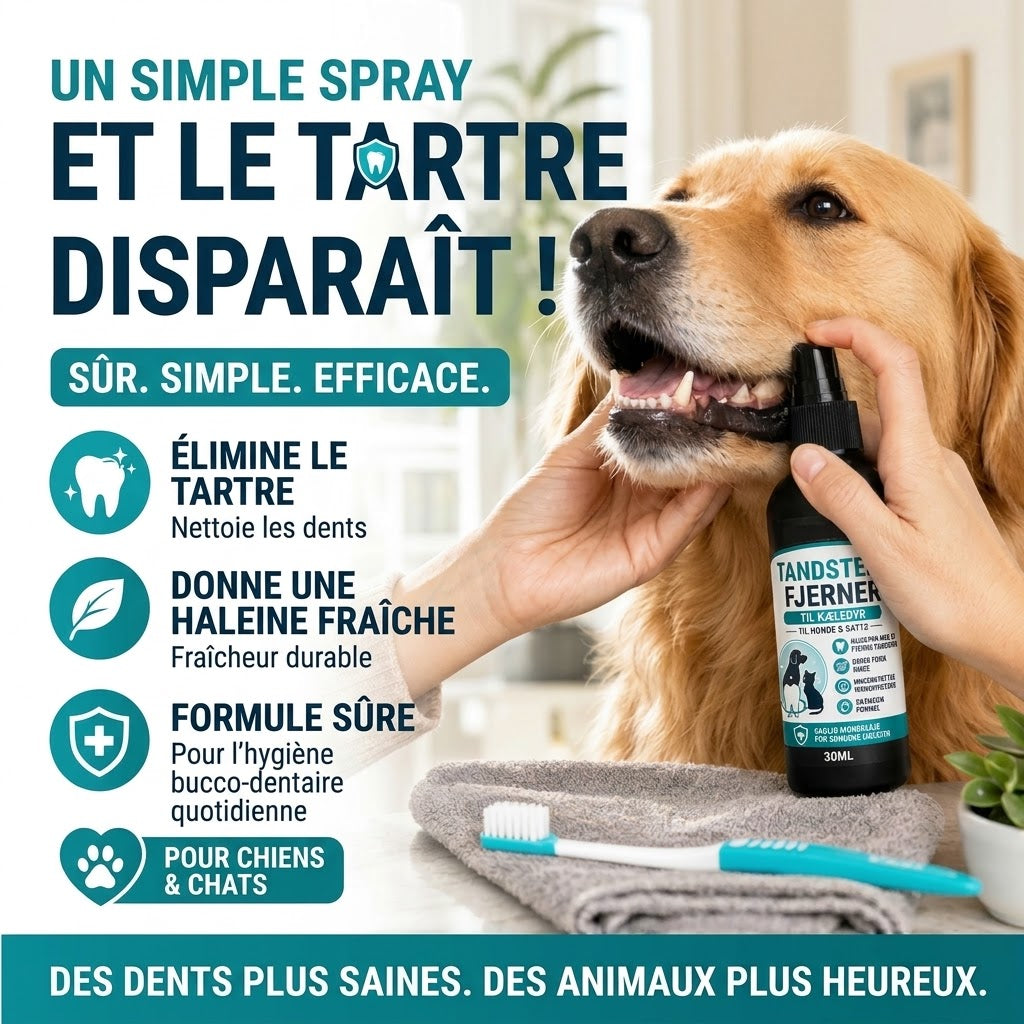 VaraLiving™ Spray Dentaire Vétérinaire (Chiens & Chats)