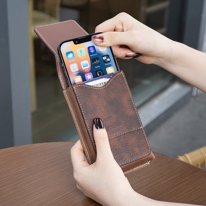 LuxeModa™ Étui de Ceinture en Cuir pour Smartphone