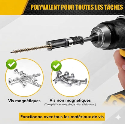 Guide-Vis™ | Le Positionneur Auto-Centrant à Ressort