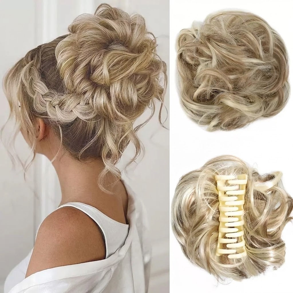 Chignon Flou avec Pince Crabe – Une Coiffure Parfaite en Quelques Secondes OFFRE : 1+1 GRATUIT !