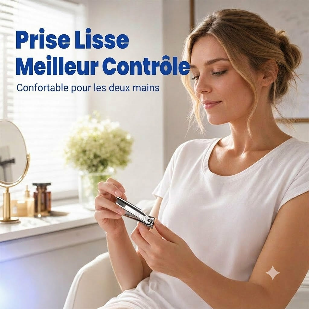 Coupe-ongles pivotant à 360° en acier inoxydable FlexiGrip™