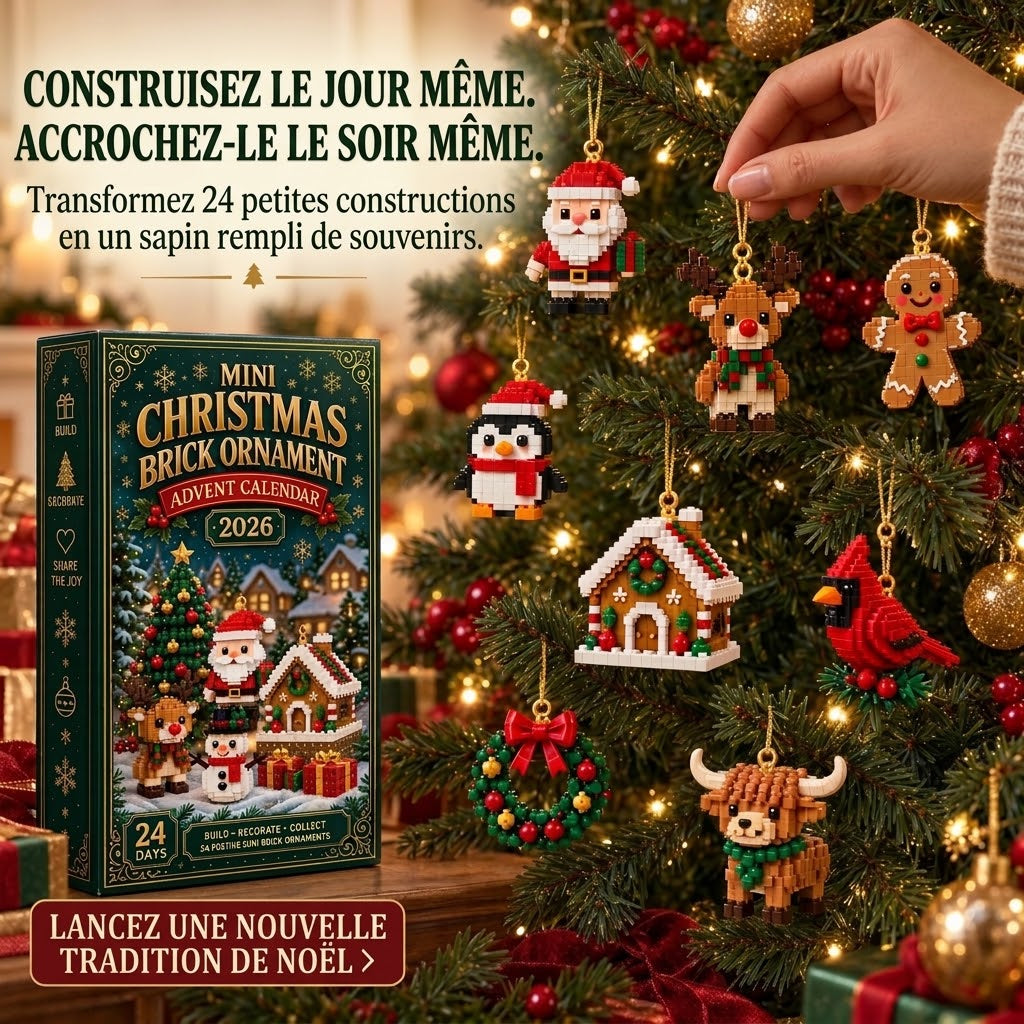 VaraLiving™ Calendrier de l'Avent Briques de Construction (24 Jours)
