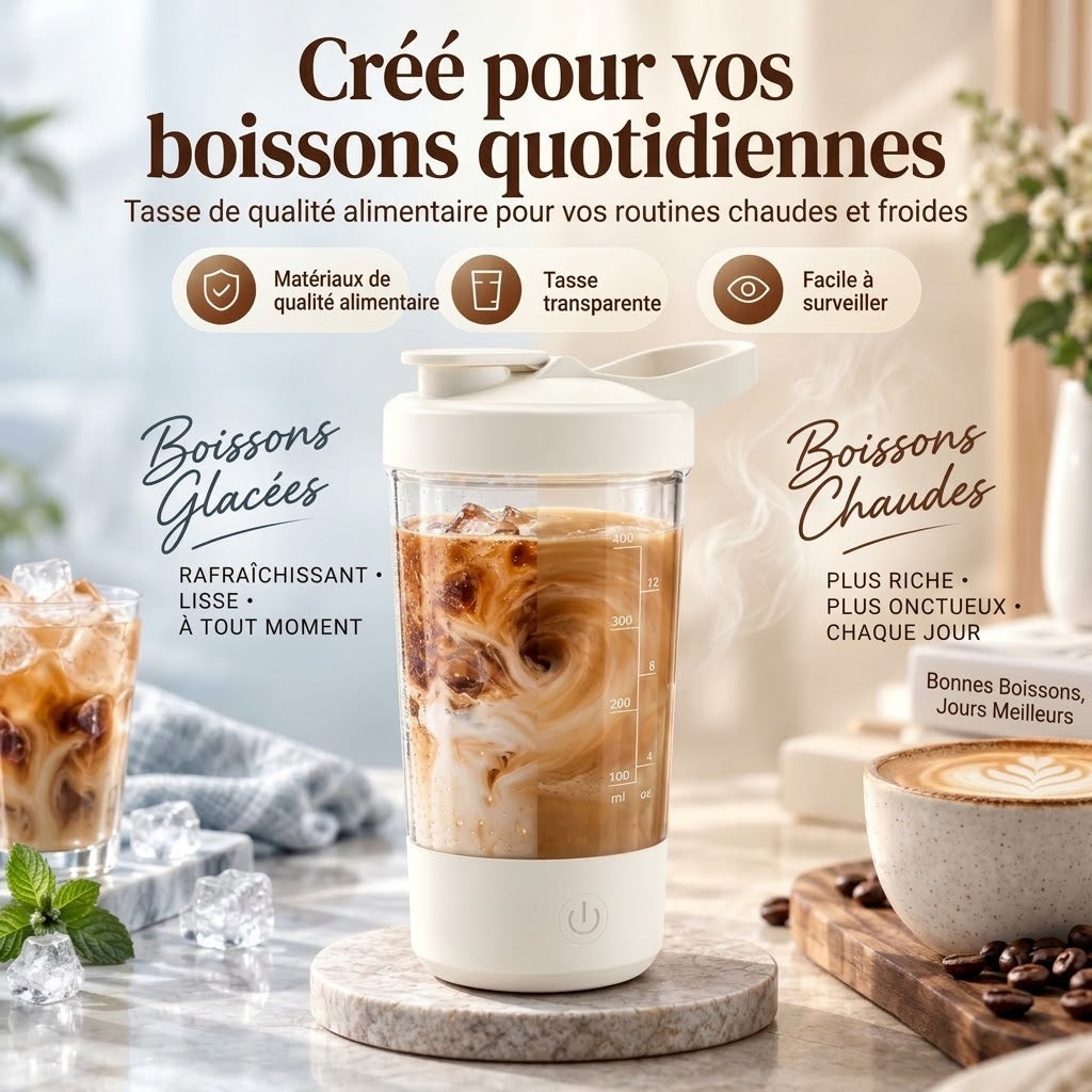 OmniLiving™ Mug Magnétique Auto-Mélangeur Automatique
