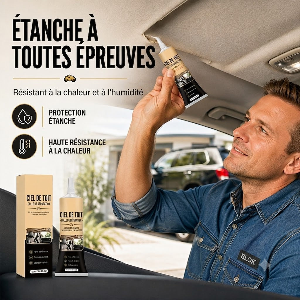 Colle de réparation résistante à la chaleur pour intérieur auto - Anti-taches & haute résistance