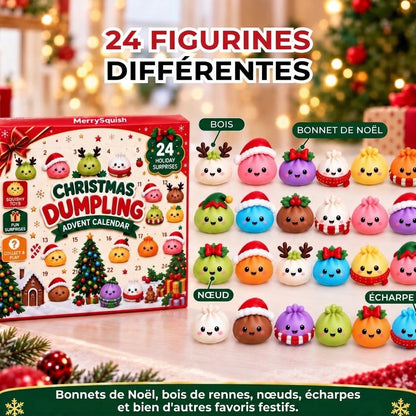 VaraLiving™ Calendrier de l'Avent 24 Squishies Raviolis (Anti-Stress)