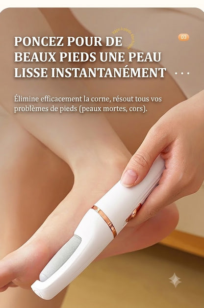 [ACHETEZ 1, OBTENEZ-EN 1 GRATUIT] Râpe anti-callosités électrique améliorée SilkEase™ | Lime à pieds rechargeable