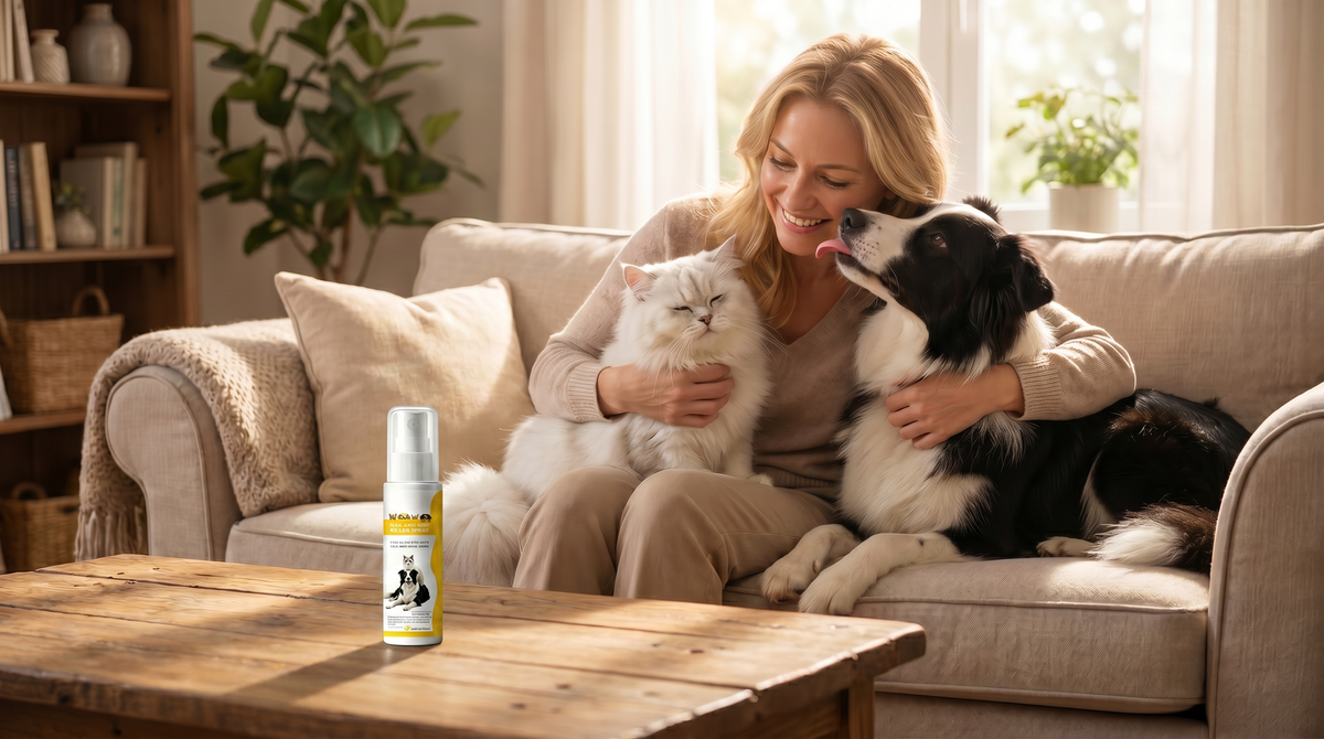 VaraLiving™ Spray Végétal Anti-Tiques et Puces (Chiens & Chats)
