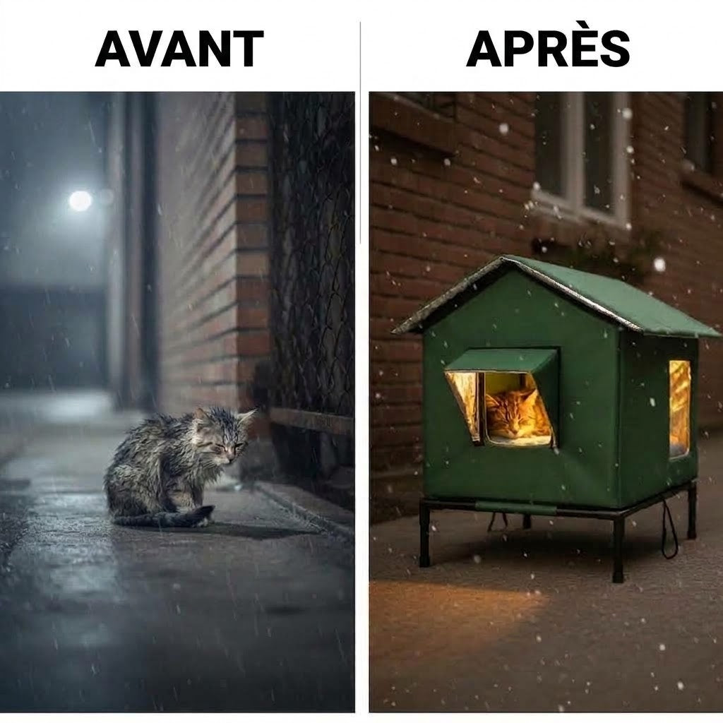 Maison surélevée pour chat d'extérieur OmniLiving™