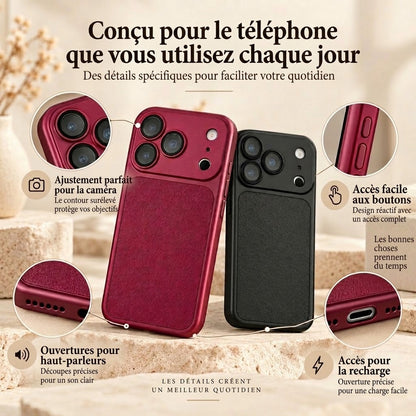 VaraLiving™ Coque de Protection en Cuir de Luxe pour iPhone