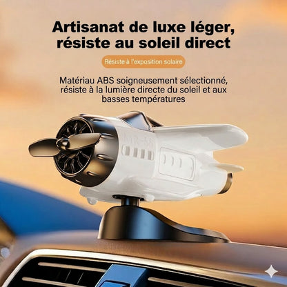 Avion Solaire Rotatif – Déco de Voiture