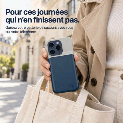 VaraTech™ Coque Batterie Protectrice iPhone (4 Voyants LED)