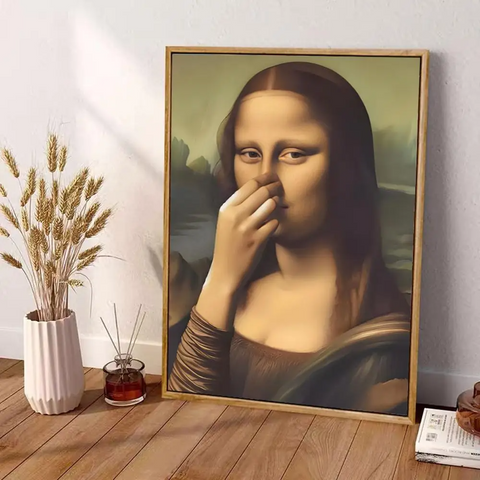Décoration Murale Humoristique pour Toilettes et Salle de Bain – Cadeau Original (Sans Cadre)