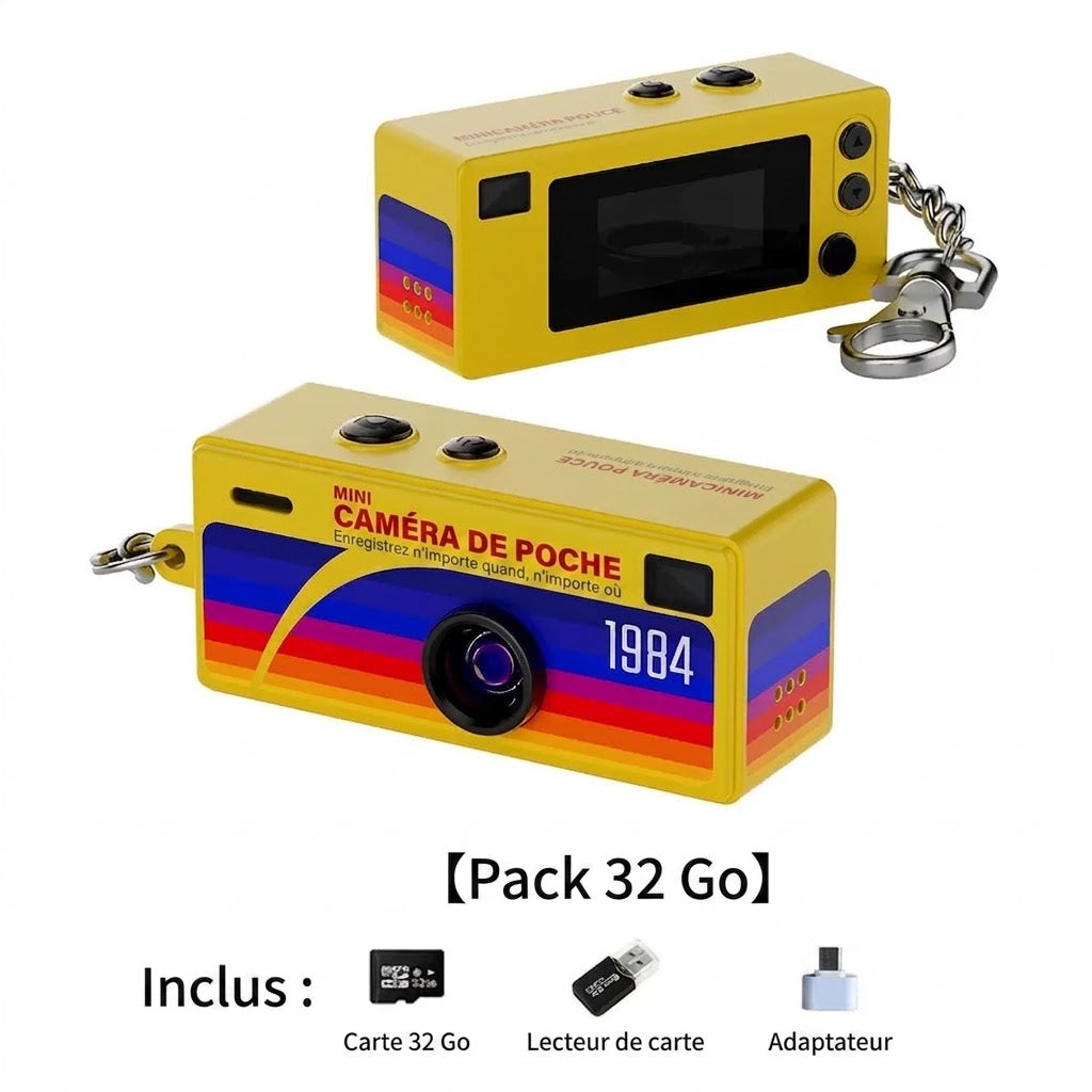 Mini Caméra de Poche – Capturez l'Instant