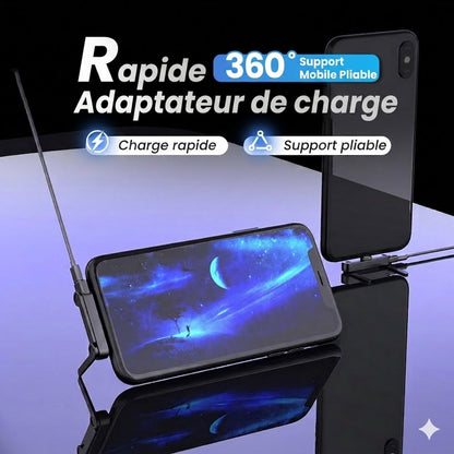 Chargeur Rapide avec Support Smartphone Rotatif 360°