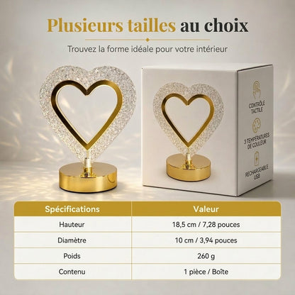 VaraLiving™ Veilleuse Tactile en Cristal Géométrique (Rechargeable USB)