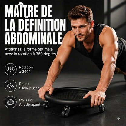 SilkEase™ Roue Abdominale avec Genouillère | Renforcement Abdominal & Gainage Efficace