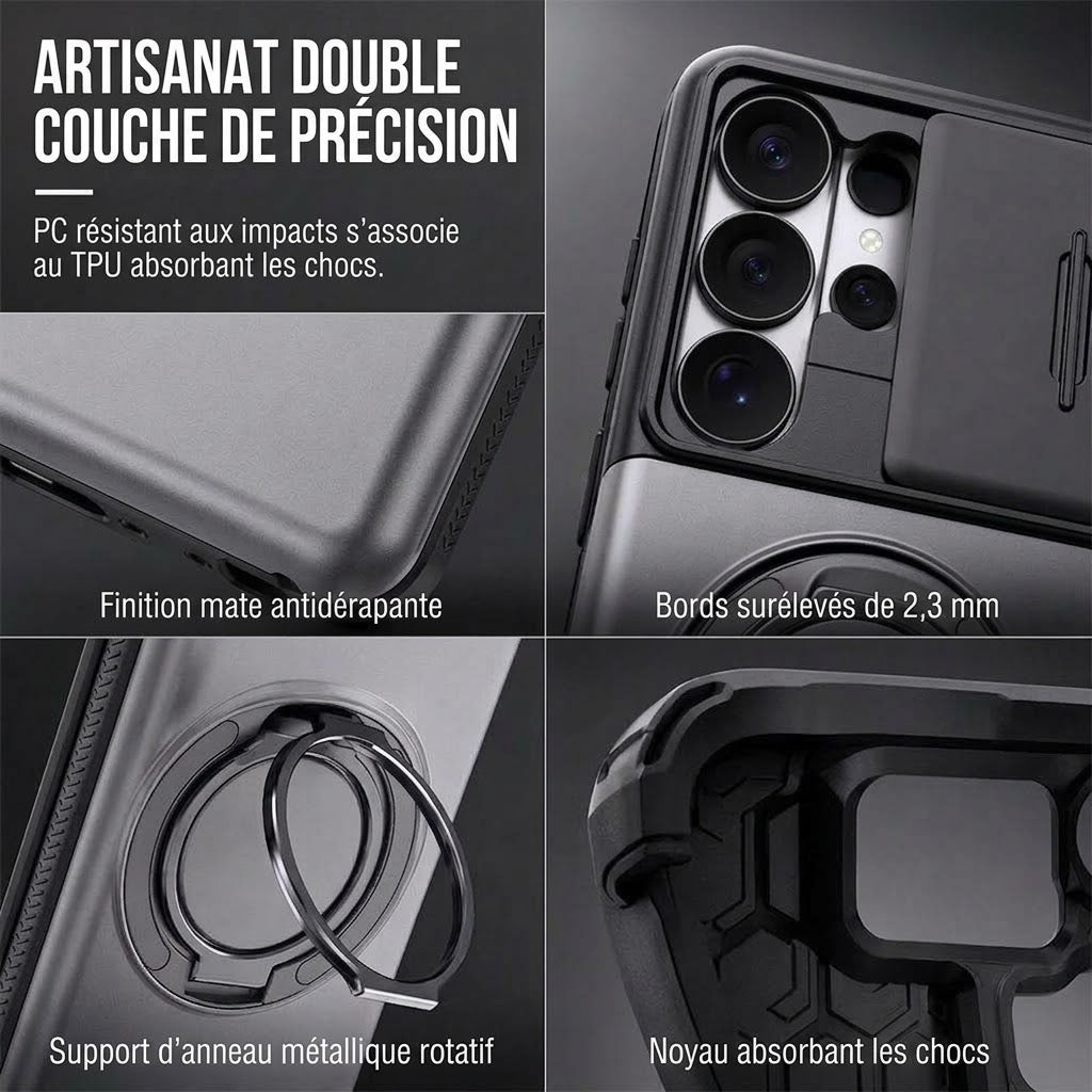 Coque antichoc pour Samsung avec porte-cartes caché FISHING™ | Protection 2-en-1