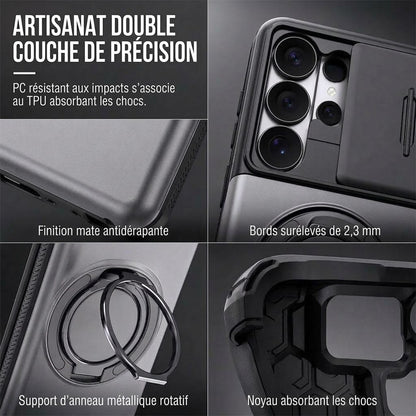 Coque antichoc pour Samsung avec porte-cartes caché FISHING™ | Protection 2-en-1