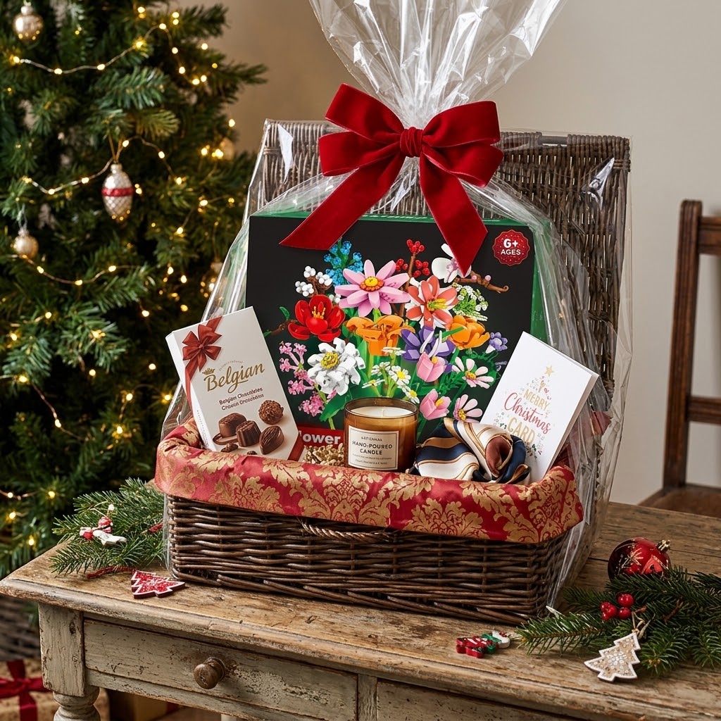 VaraLiving™ Calendrier de l'Avent Fleurs DIY (24 Jours) | Kit de Construction Floral Créatif & Compte à Rebours de Noël