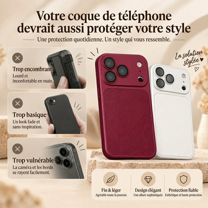 VaraLiving™ Coque de Protection en Cuir de Luxe pour iPhone