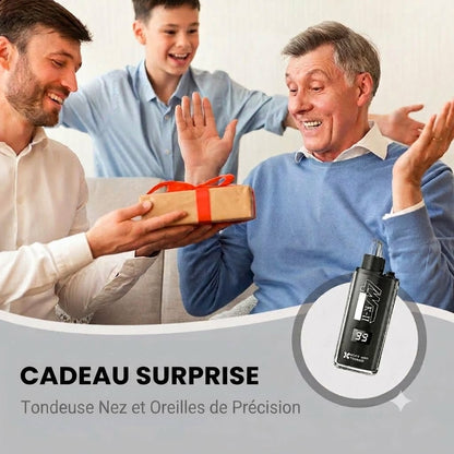 SilkEase™ Tondeuse Nez & Oreilles de Précision avec Écran LED