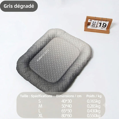 Tapis Rafraîchissant 3D pour Chiens & Chats – Lit d'Été Respirant avec Billes de Gel