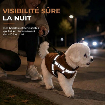 VaraLiving™ Manteau d'Hiver Chaud pour Chien | Bandes Réfléchissantes pour Chiens Petits & Moyens