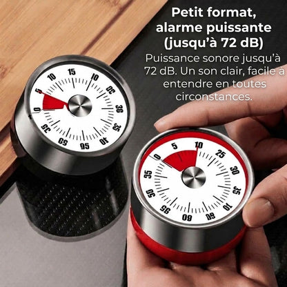 Minuteur mécanique magnétique OmniLiving™ | Minuteur de cuisine précis pour la