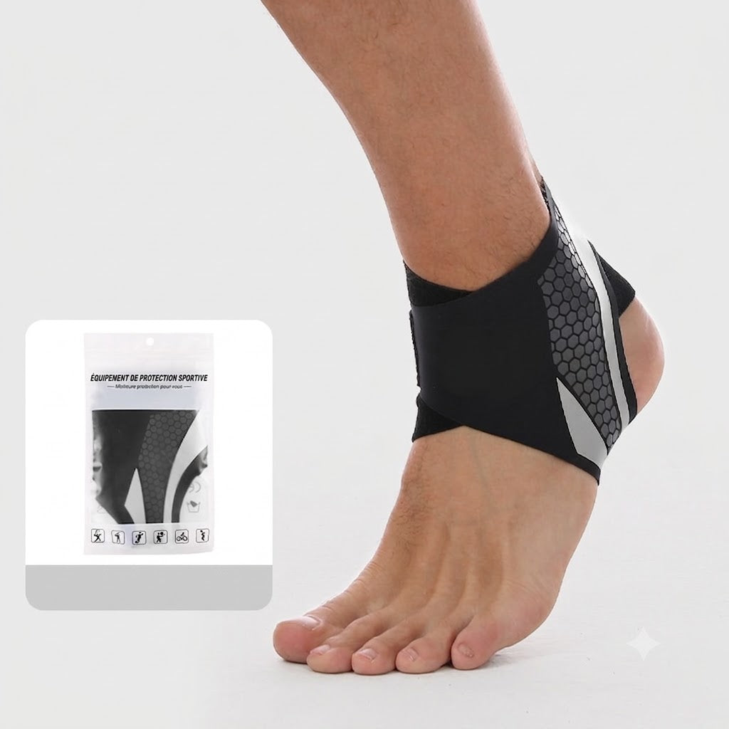 Orthèse de cheville à compression en Y UltraFit - Fine avec talon ouvert
