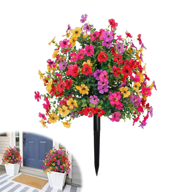 Bouquet Artificiel d'Eucalyptus & Violettes