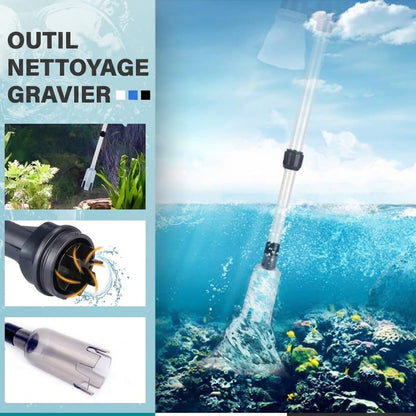 Nettoyeur de gravier électrique pour aquarium