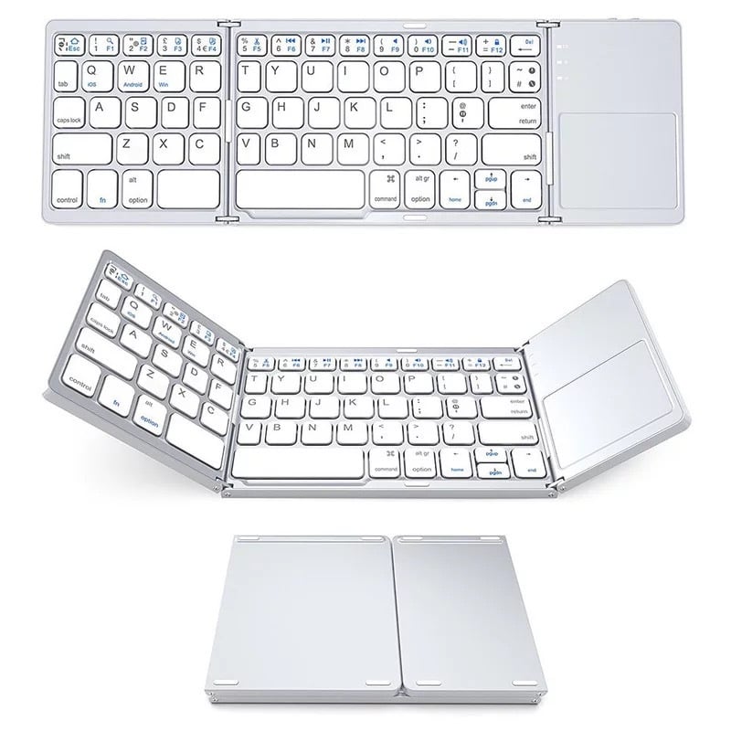 SilkEase™ Clavier Bluetooth Sans Fil Pliable | Mini Clavier Universel & Portable