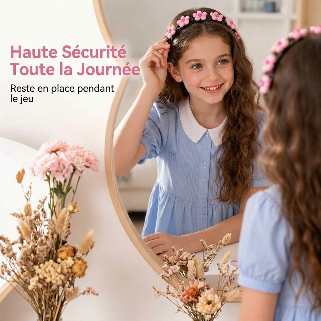 Serre-tête dessin animé avec pinces à tresses pour filles OmniLiving™ | 13 modèles mignons