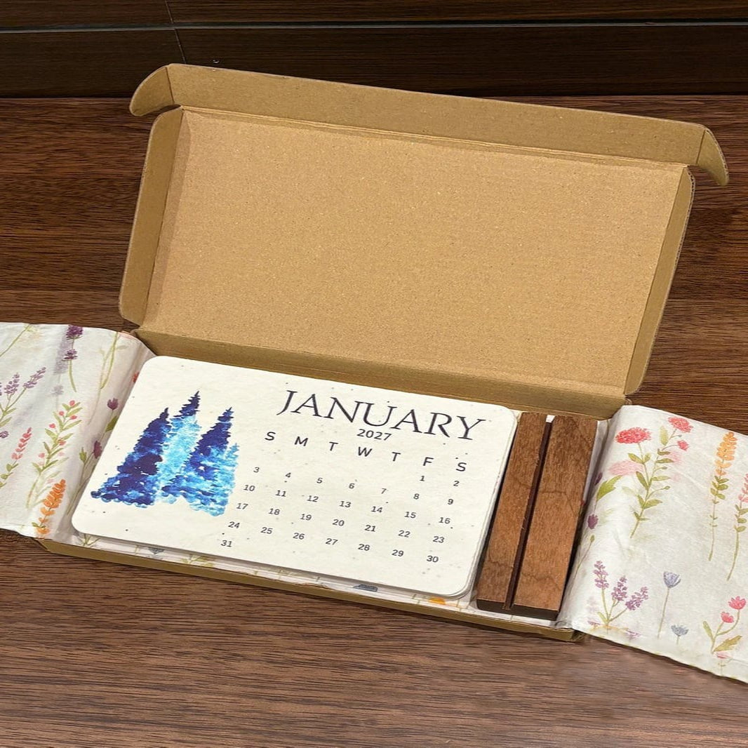 VaraLiving™ Calendrier à Planter 2027 (Papier Ensemencé Biodégradable)
