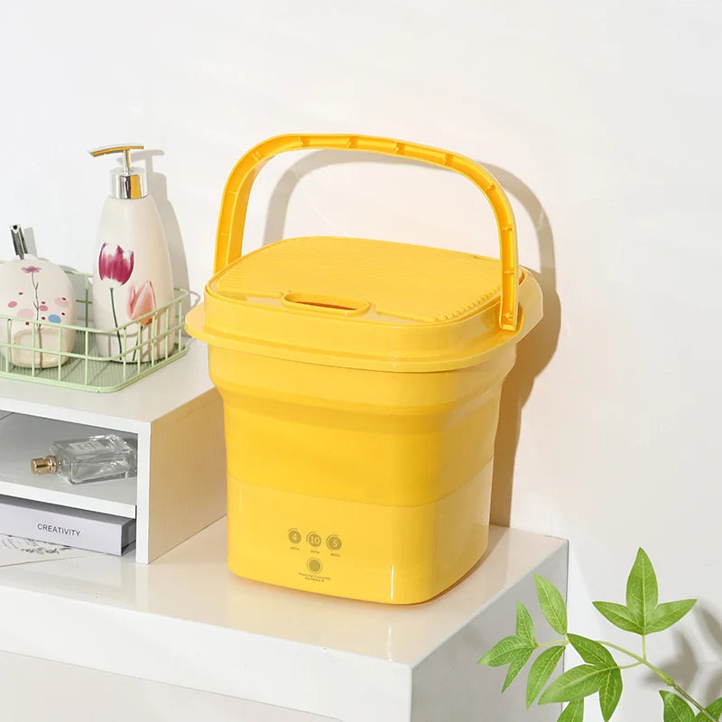 OmniLiving™ Mini Machine à Laver Portable & Design | Pour Sous-Vêtements & Chaussettes