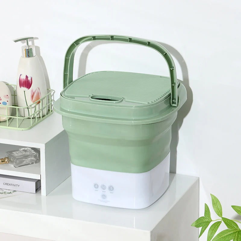 OmniLiving™ Mini Machine à Laver Portable & Design | Pour Sous-Vêtements & Chaussettes