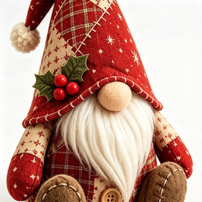 SilkEase™ Kit de Couture DIY Lutin de Noël | Création Facile pour Débutants & Enfants