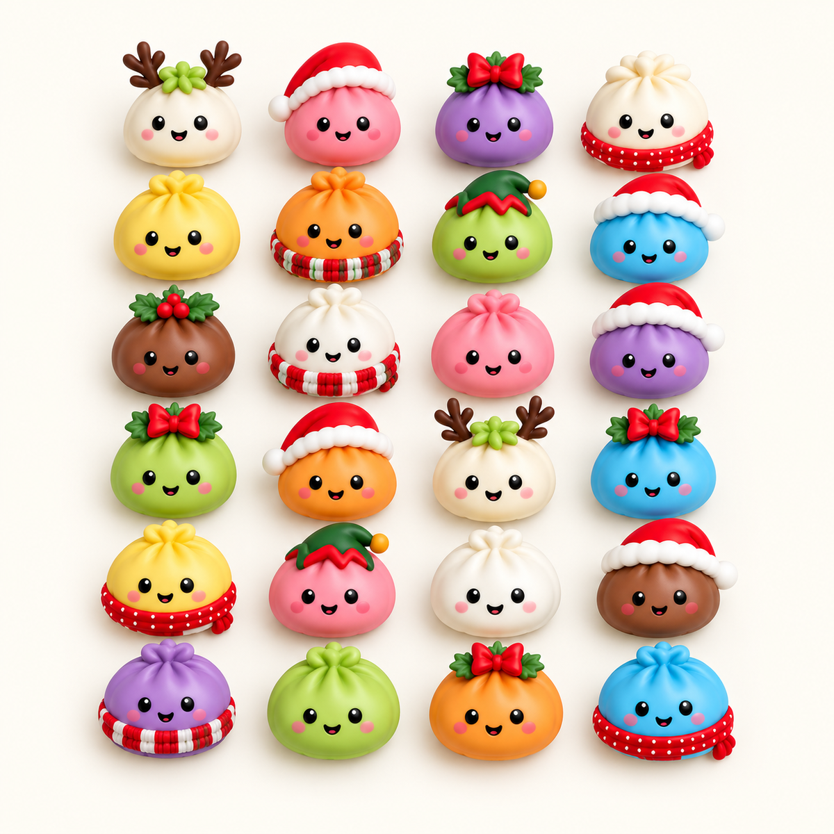 VaraLiving™ Calendrier de l'Avent 24 Squishies Raviolis (Anti-Stress)