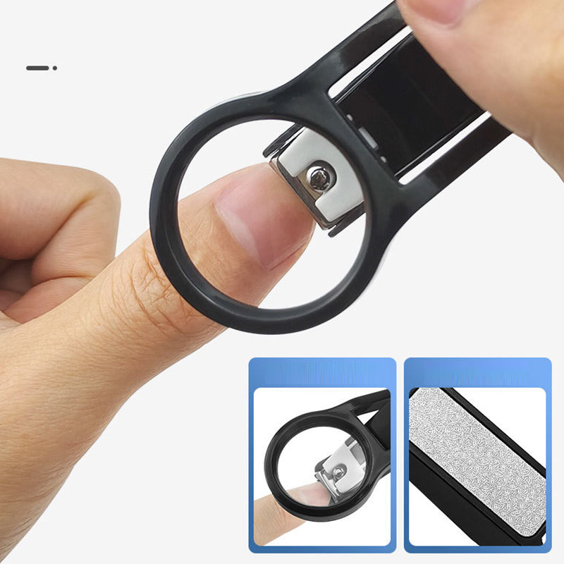 SilkEase™ Coupe-Ongles avec Loupe & Pare-Éclaboussures