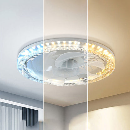 Ventilateur de Plafond Lampe 2-en-1 avec Télécommande