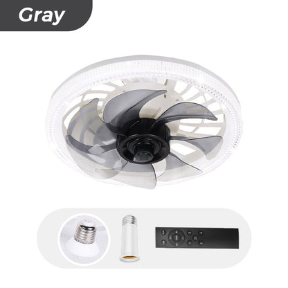 Ventilateur de Plafond Lampe 2-en-1 avec Télécommande