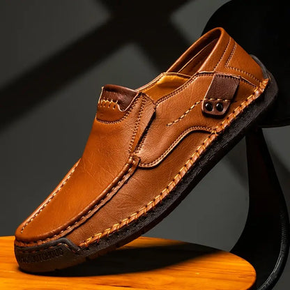 Chaussures Classiques en Cuir de Veau – Élégance Intemporelle & Confort Respirant