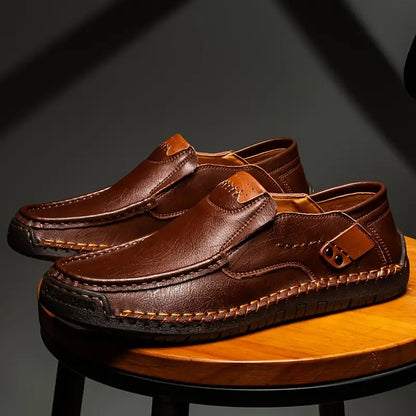 Chaussures Classiques en Cuir de Veau – Élégance Intemporelle & Confort Respirant