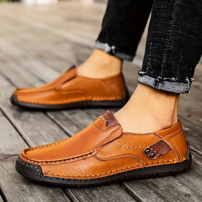 Chaussures Classiques en Cuir de Veau – Élégance Intemporelle & Confort Respirant